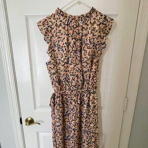 Ann Taylor Cap Sleeve Floral Dress- Like New